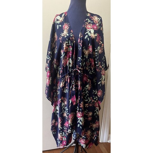 Simply Noelle Kimono With Tie One Size - Picture 1 of 8